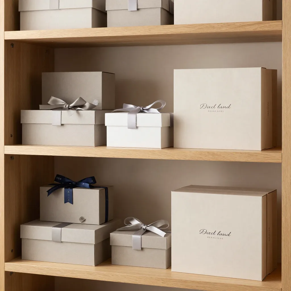 High-end hamper with leather and paper packaging