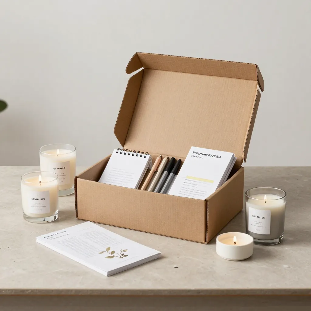 Curated hamper assembly with natural textures