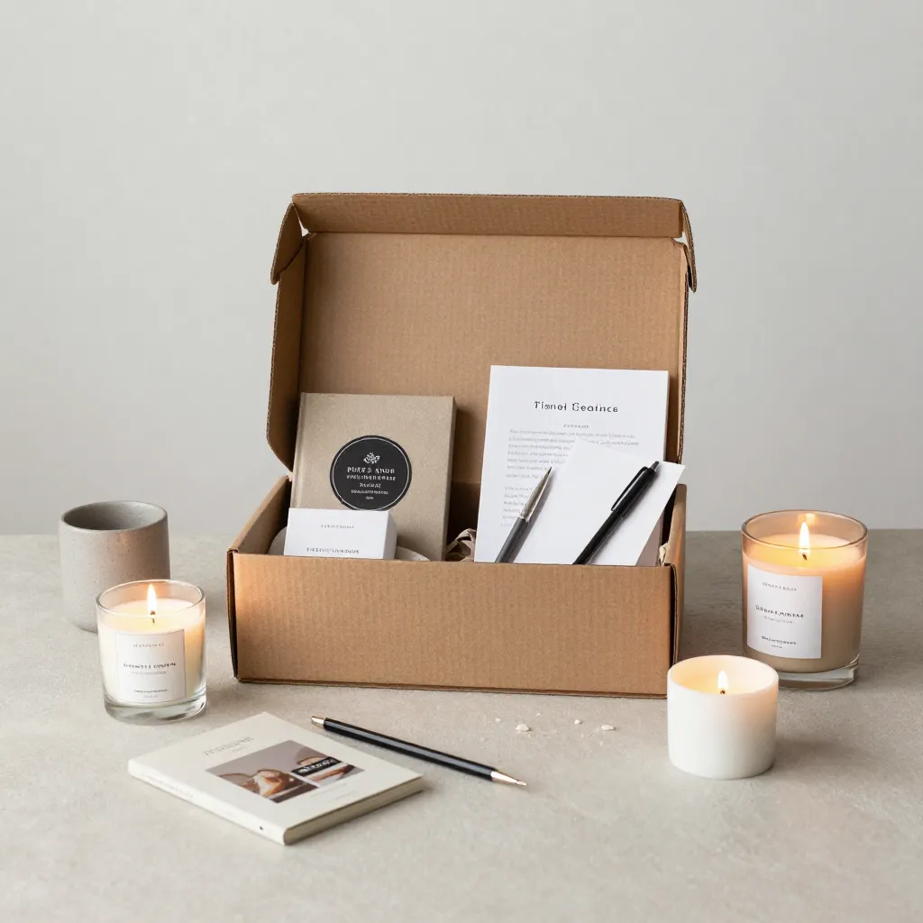 Assembled custom hamper ready for delivery