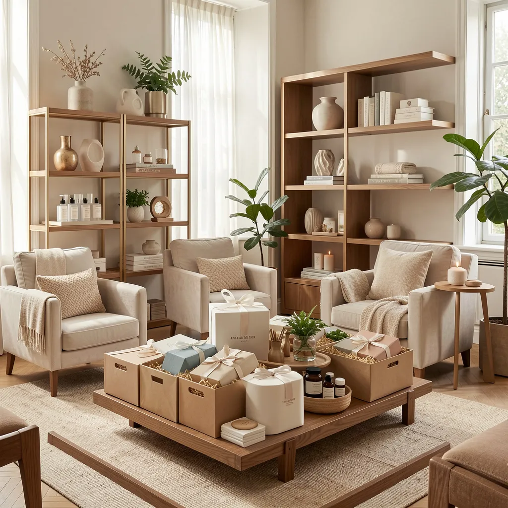 Luxury gift hamper with artisan packaging