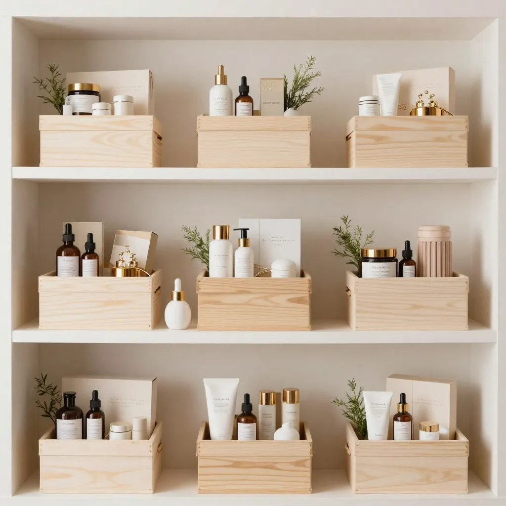 Elegant hamper packaging and gift presentation